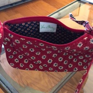 Vera Bradley small red flowered cross body